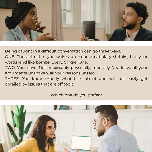 One Minute Message - difficult conversations